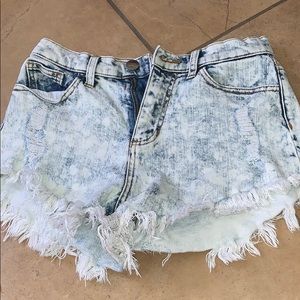 denim shorts